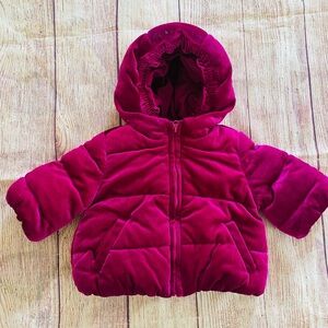 Adorable Fuchsia Gymboree Puffer Coat - Size 3-6 Months